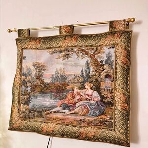 Elegant Tapestry Wall Hanging with Scenic Design
